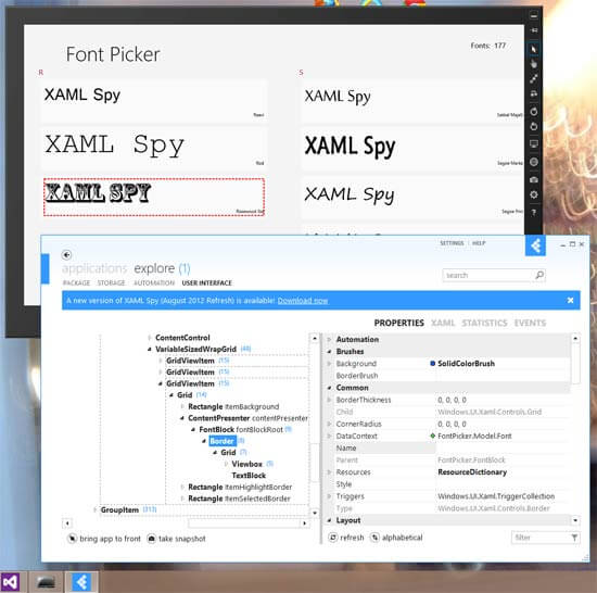XAML Spy screenshot