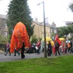 Picture of Pyramid of Arts proudly marching through the streets