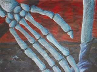 Skeletal Hand Painting