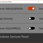 Screenshot of My Windows Services Panel